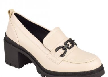 Γόβες με χοντρό τακούνι | Amarpies | AMD27148 | Κρεμ - Amarpies - 